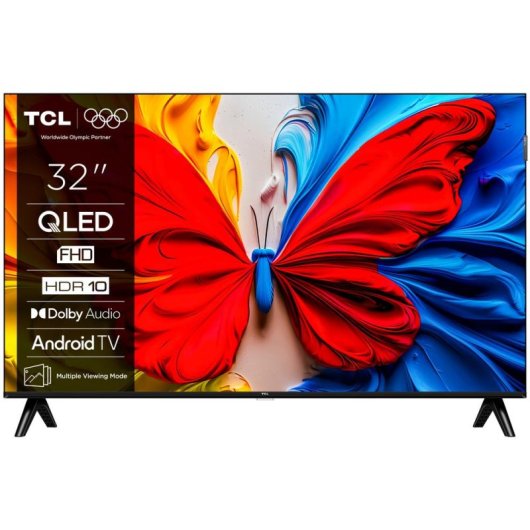 TV TCL QLED 32S5K 32″ Full HD Smart TV Google TV Dolby Audio WiFi Bluetooth