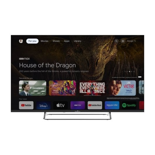Smart Tech QLED 50QG02V 50" 4K UHD Google TV HDR10 Chromecast WiFi Dolby Audio