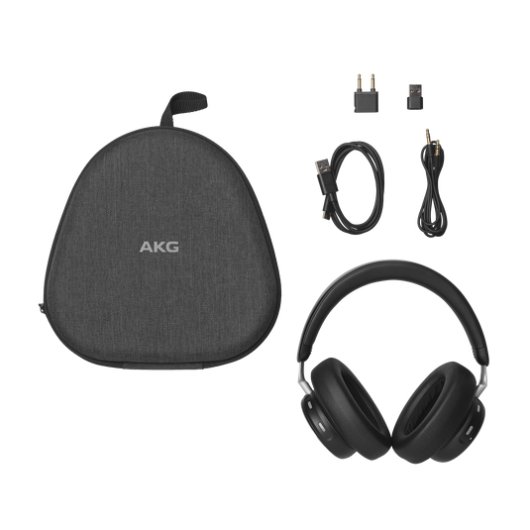 Auriculares AKG inalámbricos Bluetooth híbridos con micrófonos, plegables, negros