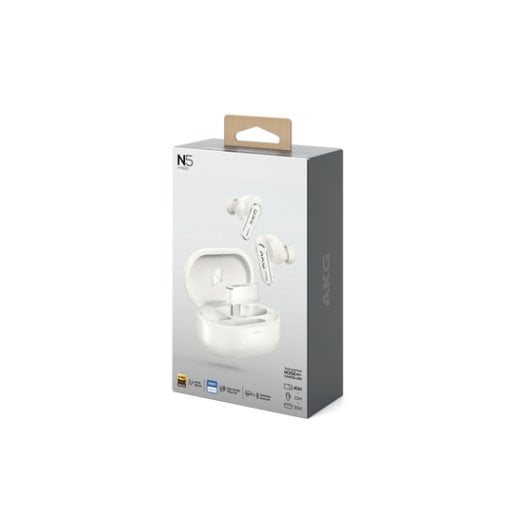 Auriculares AKG inalámbricos Bluetooth 5.3 Hi-Res con Cancelación de Ruido y micrófono blanco