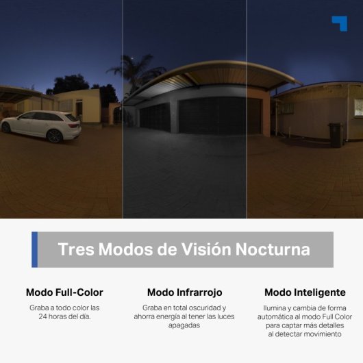 Tapo TC42 Cámara de Vigilancia 360º Exterior, 2K QHD, Detección IA Gratuita Avanzada, Visión Nocturna a Color