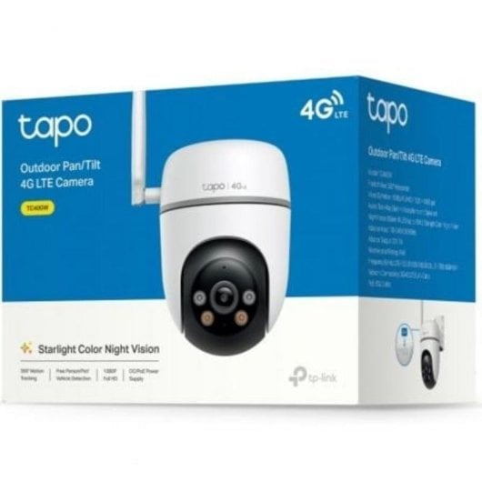 Câmera de vigilância TP-Link TC40GW FullHD Visão Noturna Externa IA Áudio Bidirecional Alarme Controle por Voz