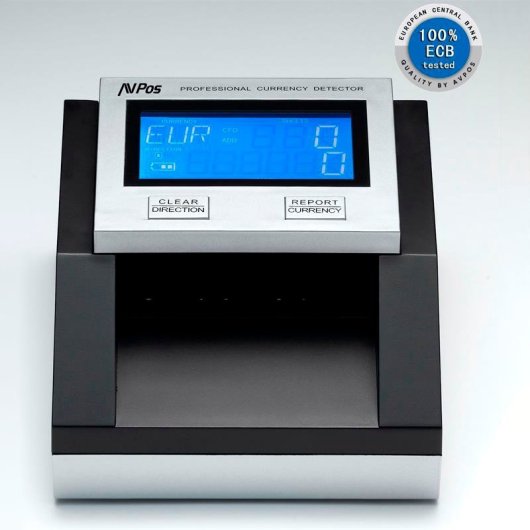 AVPos AVP-DT35G rilevatore banconote contraffatte Nero, Grigio