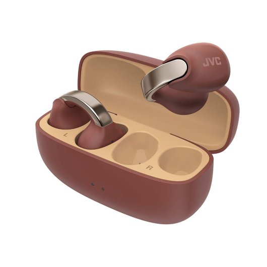 Auriculares JVC inalámbricos Bluetooth 5.3 marrón con USB Tipo C y True Wireless
