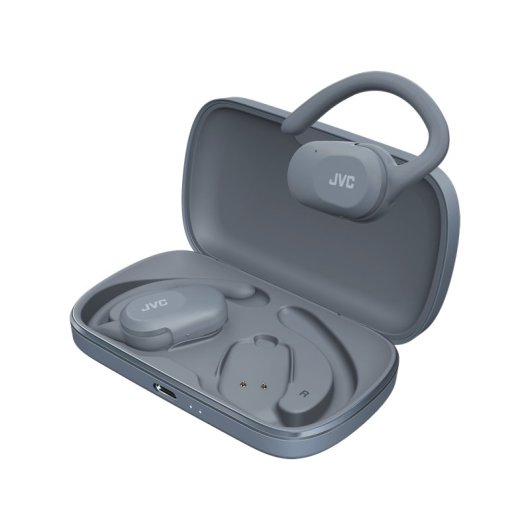 Auriculares JVC inalámbricos bluetooth con micrófono y color gris