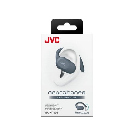 Auriculares JVC inalámbricos bluetooth con micrófono y color gris