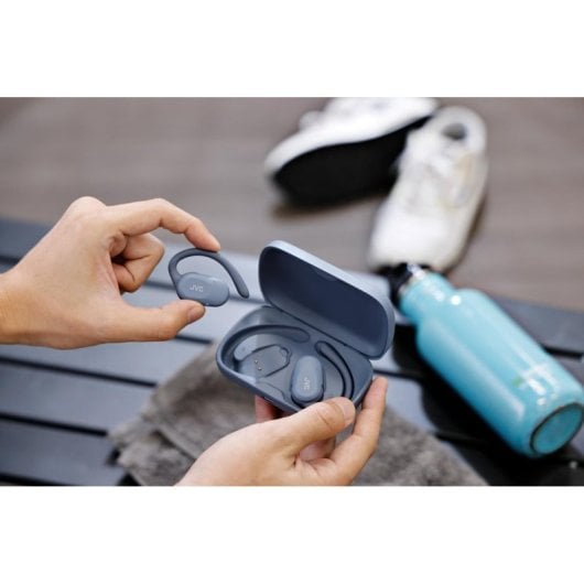 Auriculares JVC inalámbricos bluetooth con micrófono y color gris