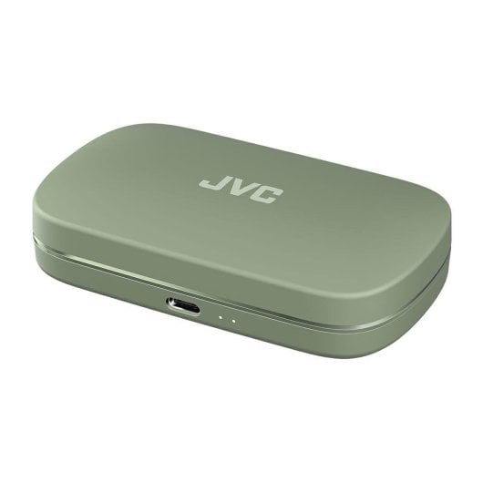 Auriculares JVC inalámbricos Bluetooth 5.4 True Wireless intrauriculares verdes, ultra ligeros y sonido abierto