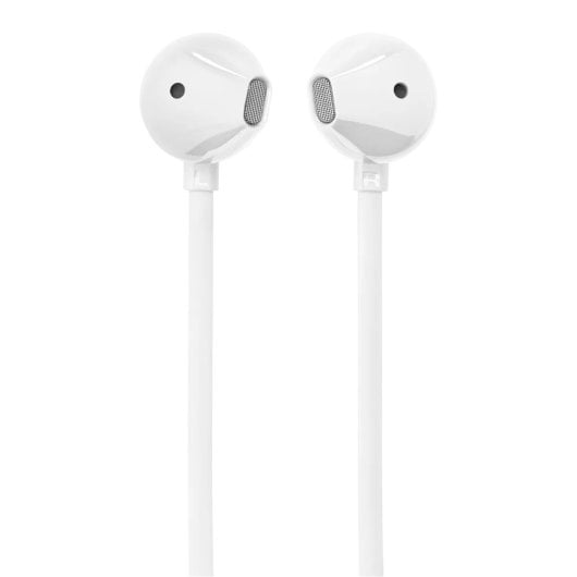 Auriculares JBL con cable USB-C Pure Bass, Hi-Res Audio, micrófono, blanco