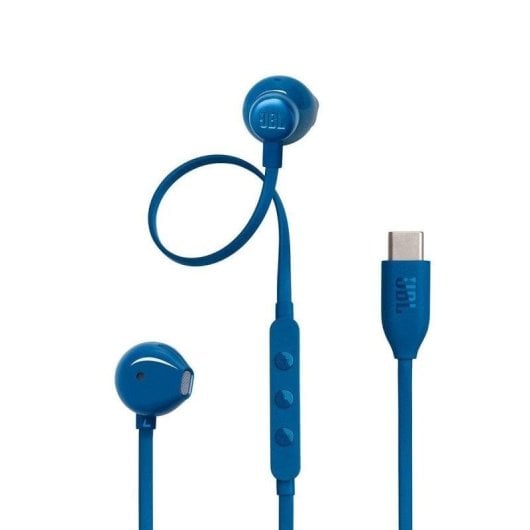 Auriculares JBL Tune 305C con cable USB-C para llamadas y musica Hi-Res con microfono azules