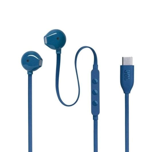 Auriculares JBL Tune 305C con cable USB-C para llamadas y musica Hi-Res con microfono azules