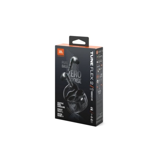 Auriculares JBL Tune Flex 2 Inalámbricos Bluetooth con Cancelación de Ruido, Negro