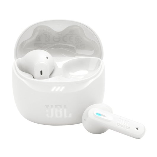 Auricolari JBL Tune Flex 2 wireless Bluetooth 5.3 con Cancellazione del Rumore e Microfono, Bianchi