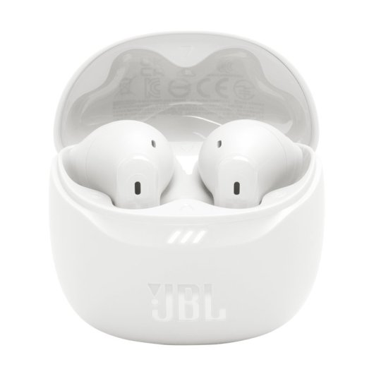Auricolari JBL Tune Flex 2 wireless Bluetooth 5.3 con Cancellazione del Rumore e Microfono, Bianchi
