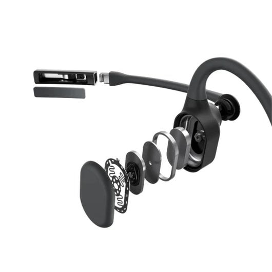 Auriculares Shokz OpenComm2 UC inalámbricos Bluetooth 5.1 com Microfone e Cor Preto