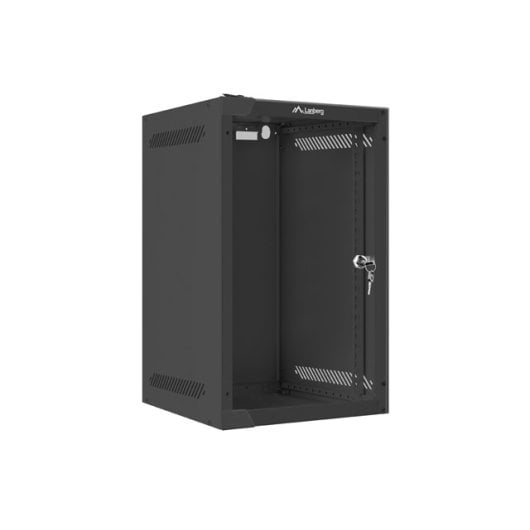 Bastidor mural Lanberg WF10-2309-10B 9U 20kg Verrouillage de porte Noir