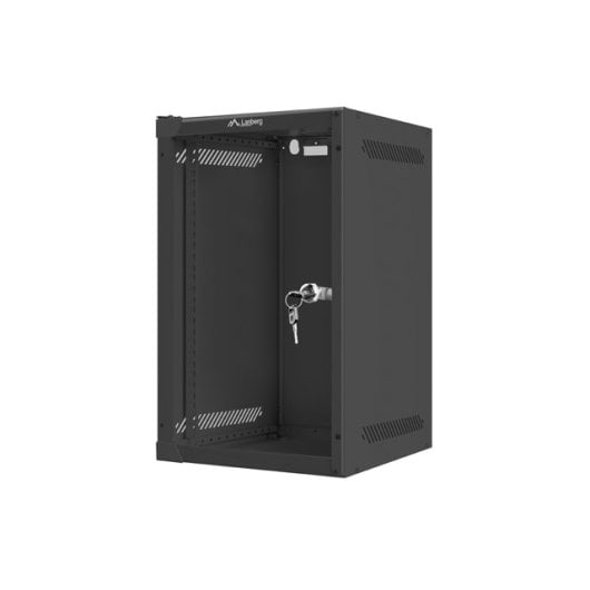 Bastidor mural Lanberg WF10-2309-10B 9U 20kg Verrouillage de porte Noir