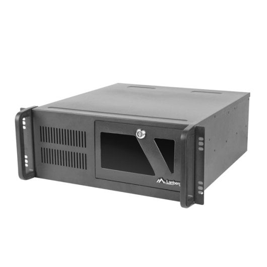 Chasis Rack 4U Lanberg SC01-4504-10B 3 Ventiladores 7 Bahías 19" Negro Acero