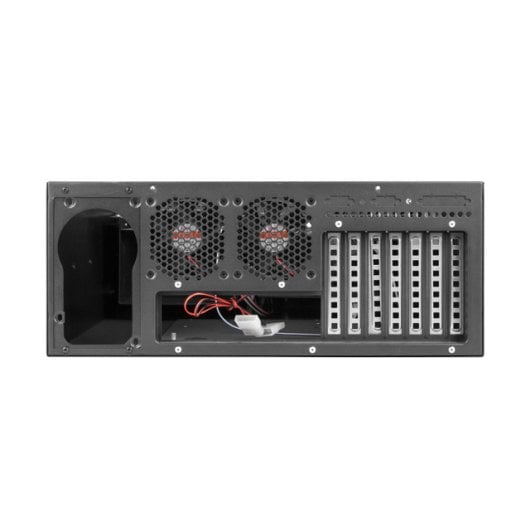 Chasis Rack 4U Lanberg SC01-4504-10B 3 Ventiladores 7 Bahías 19" Negro Acero