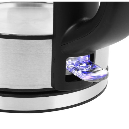 Hervidor Emerio 1.7L 2200W Sin cables Apagado automático Filtro antical Vidrio/Plástico