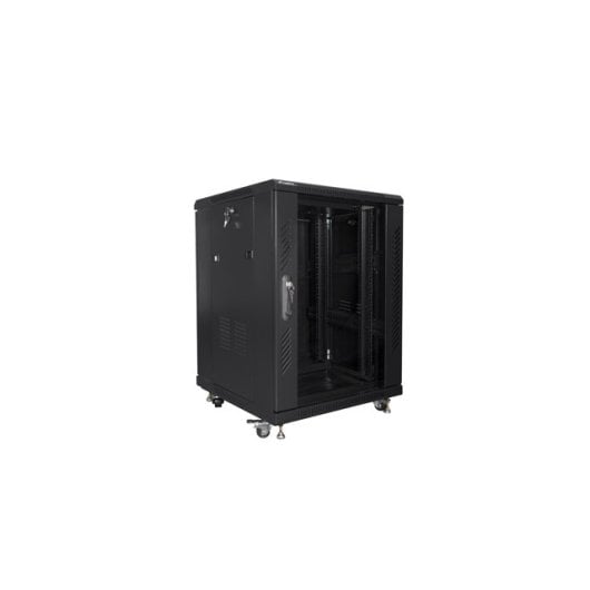 Rack Schrank Lanberg FF01-6615-12B 15U 800kg IP20 Schwarz Rack Schrank Lanberg FF01-6615-12B 15U 800kg IP20 Schwarz