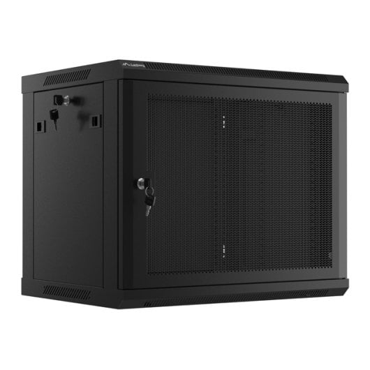 Wand-Rack Lanberg WF01-6409-23B Schwarz 9U 60kg Wand-Rack Lanberg WF01-6409-23B Schwarz 9U 60kg