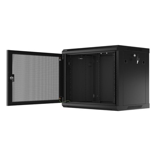 Wand-Rack Lanberg WF01-6409-23B Schwarz 9U 60kg Wand-Rack Lanberg WF01-6409-23B Schwarz 9U 60kg