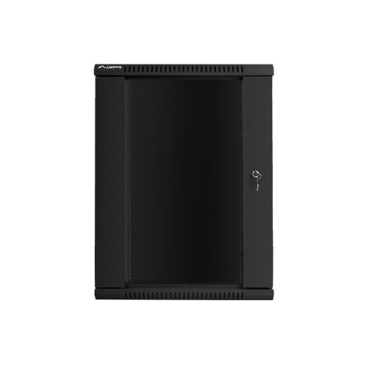 Bastidor de pared Lanberg WF01-6418-10B 18U 60kg IP20 Negro RAL9004 templado autoinstalable