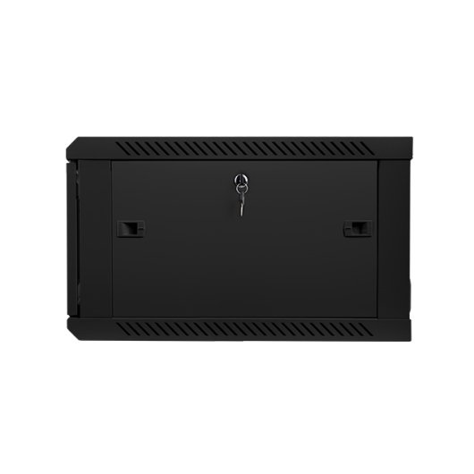 Bastidor de pared Lanberg WF01-6606-10B 6U 60kg IP20 cristal templado autoinstalable negro