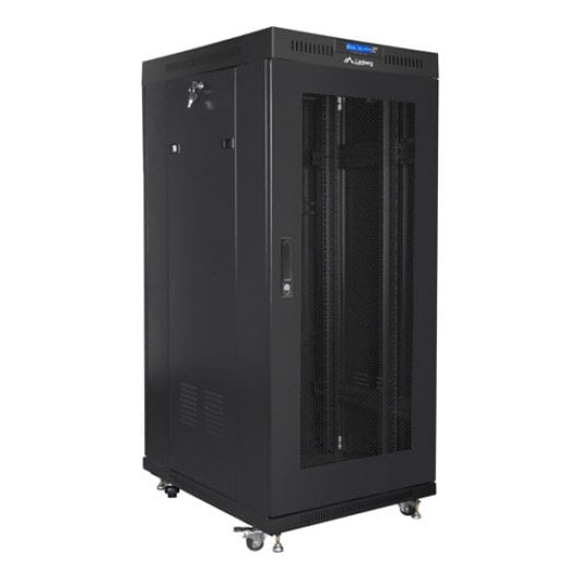 Rack Lanberg FF01-6827-23BL 27U Nero 1200 kg Ventilazione LCD Thermostat Rack Lanberg FF01-6827-23BL 27U Nero 1200 kg Ventilazione LCD Thermostat