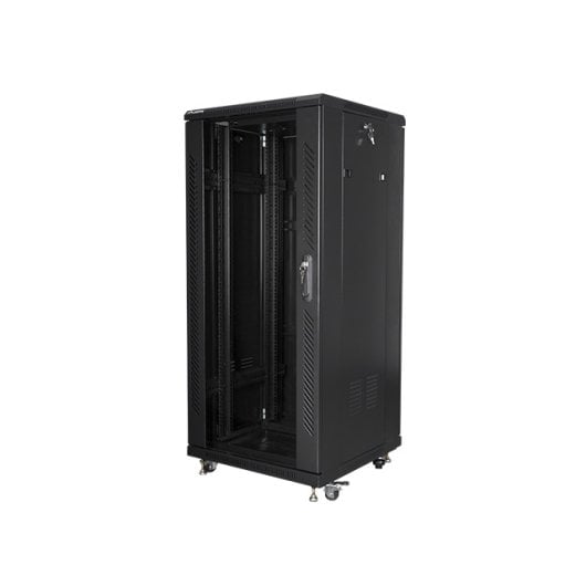 Rack Lanberg FF01-6627-12B Indépendant 27U Capacité 800 kg Verre Trempé