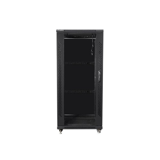 Rack Lanberg FF01-6627-12B Indépendant 27U Capacité 800 kg Verre Trempé