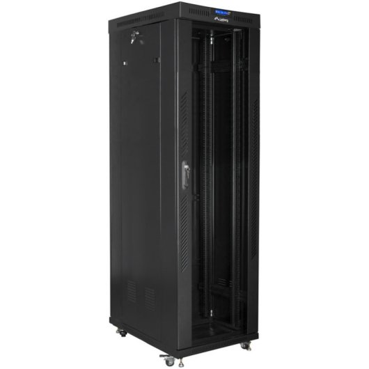 Rack de suelo Lanberg FF01-6042-12B 42U 800kg 600x1000mm Negro Ventilación IP20