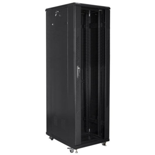 Rack de suelo Lanberg FF01-6042-12B 42U 800kg 600x1000mm Negro Ventilación IP20