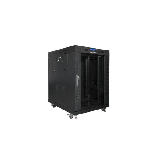 19" Lanberg FF01-8015-12BL Rack Stehend 15U 1200 kg Schwarz