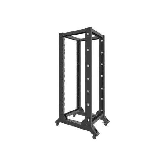 Base para rack Lanberg OR01-6832-B 32U 19" Acero 600kg Ajustable Negro RAL9004