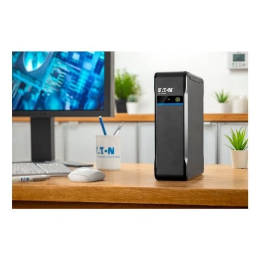 Sai Eaton 700VA Batería de Plomo Ácido Protección Sobrecargas Eficiencia 97% 4 Salidas AC