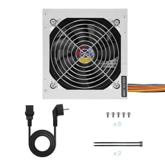 Fuente de Alimentación TooQ 550W Certificación 80 PLUS Bronze TQAPOLO-550SP Compacta y Silenciosa