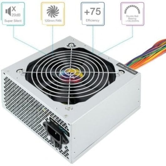 Fuente de Alimentación TooQ 550W Certificación 80 PLUS Bronze TQAPOLO-550SP Compacta y Silenciosa