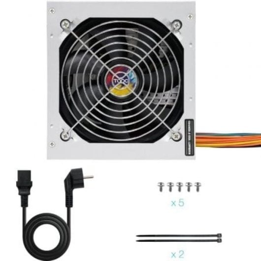 Fuente de Alimentación TooQ 550W Certificación 80 PLUS Bronze TQAPOLO-550SP Compacta y Silenciosa