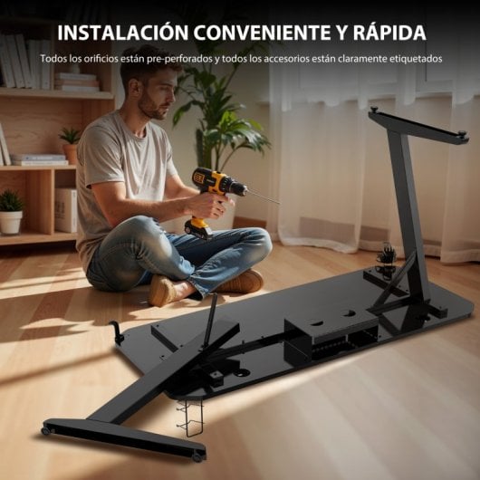 Sense7 Nomad Basic Mesa Gaming 120cm Laminado Carbono com Suporte para Headset e Gestão de Cabos