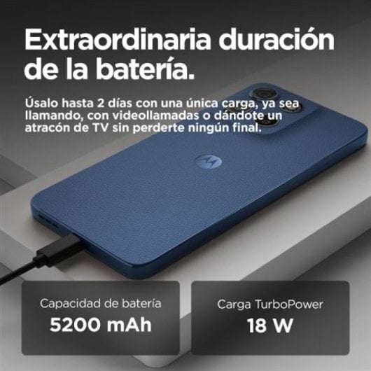 Motorola moto g15 17,1 cm (6.72") Doppia SIM Android 15 4G USB tipo-C 8 GB 512 GB 5200 mAh Blu marino