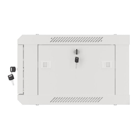 Bastidor de pared Lanberg WF01-6404-10S 4U 19'' 60kg IP20 Gris vidriado autocierre