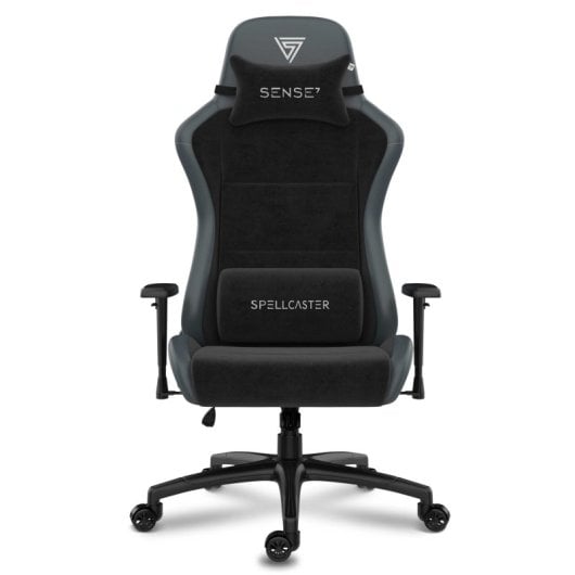 SENSE7 Spellcaster FUKU XL PU Silla Gaming Ergonómico Ajustable Soporte Lumbar Negra