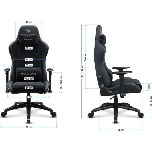 Silla Sense7 Spellcaster confort ergonómico para oficina y gaming hogar