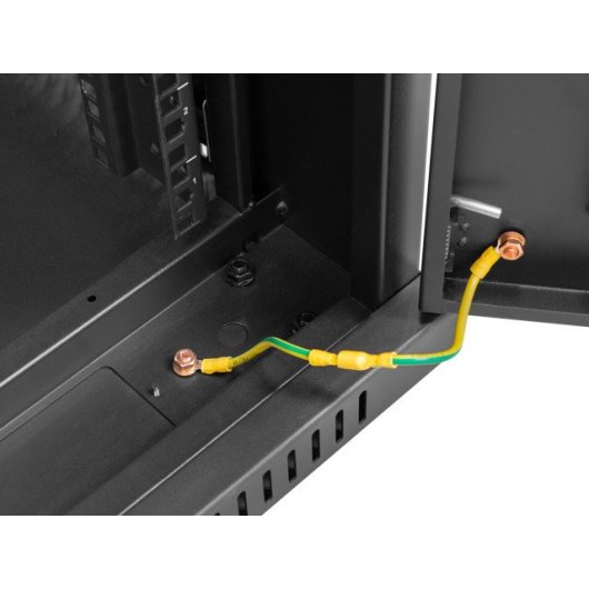 Rack Lanberg FF01-8027-23BL 27U 1200 kg Schwarz mit Lüfter und LCD-Anzeige