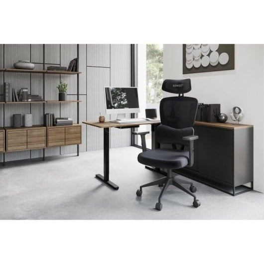 Silla Sense7 VENO Respaldo Ajustable Reposabrazos 7cm Malla Ventilada Soporta 120kg