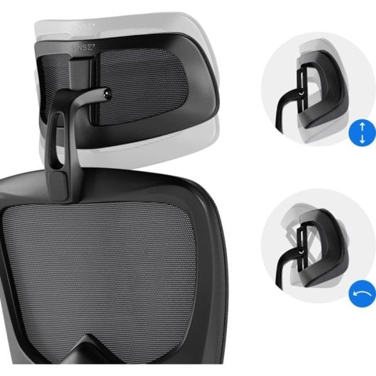 Silla Sense7 VENO Respaldo Ajustable Reposabrazos 7cm Malla Ventilada Soporta 120kg