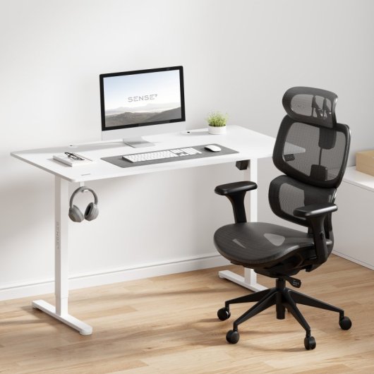 Silla Sense7 Nobu Ergonómica Reposabrazos 3D, Inclinación 140°, Malla Lumbar Ajustable