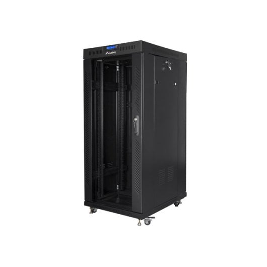 Rack 19" Lanberg FF01-8822-12BL 22U 800x800mm Negro IP20 LCD Termostato 4 Ventiladores 1200kg